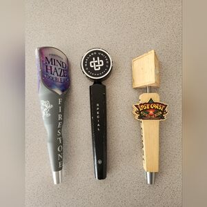 Lot Of 3 Beer Tap Handles Firestone | Oakland United | Lost Coast Brewery